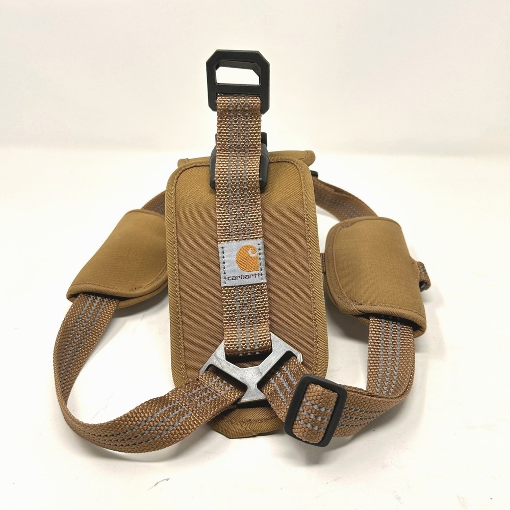 Carhartt Brown Padded Dog Training Harness L Reflective Triple Stitch Adjustable
